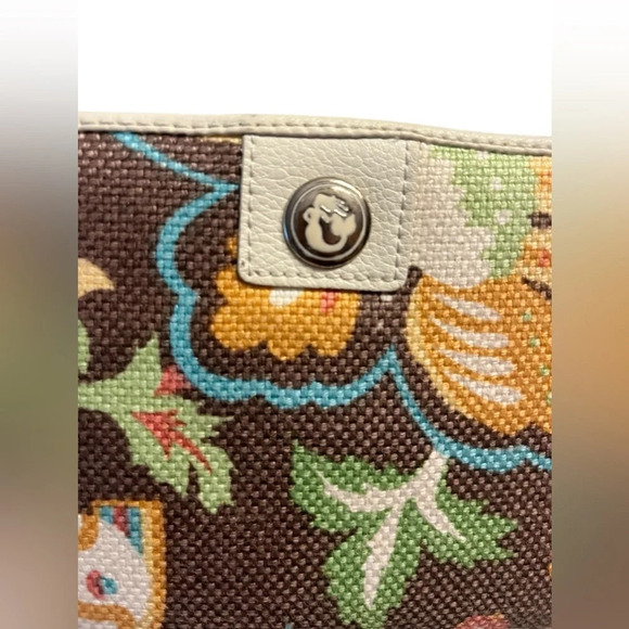 Spartina 449 Daufuskie Island Wallet Natural Linen And Leather - Picture 3 of 10